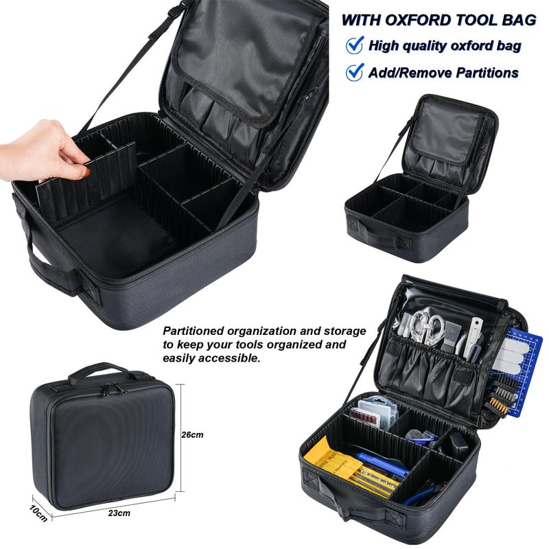 AEORUM 124Pcs 3D Printing Accessory Tools with Tool Bag for 3D Printer Modeler Basic Tools Diverse 3D Print Nozzle Cleaning Kit Mini Rotary Tool 3D Printer Tools for Remove/Trim and Finish 3D Print - Image 5